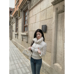 收腰小短款 THE 外套保暖羽绒服 修身 白月光 SWAN司凰轻奢 FEND1