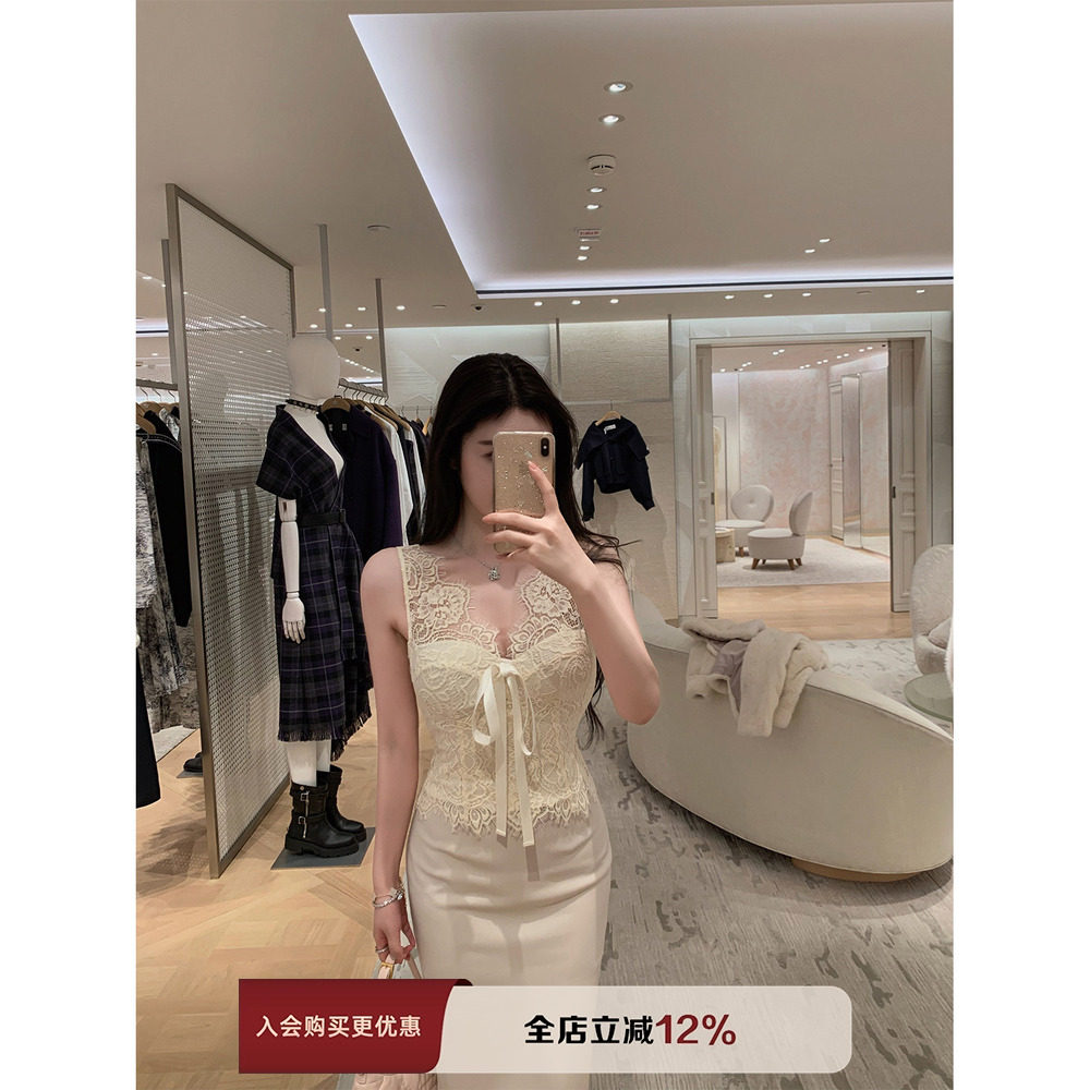 THE SWAN司凰轻奢 姐姐的蕾丝 法式气质蕾丝衫上衣包臀半身裙套装,女装/女士精品,时尚套装,淘宝优惠券,粉丝福利购,淘宝优惠卷