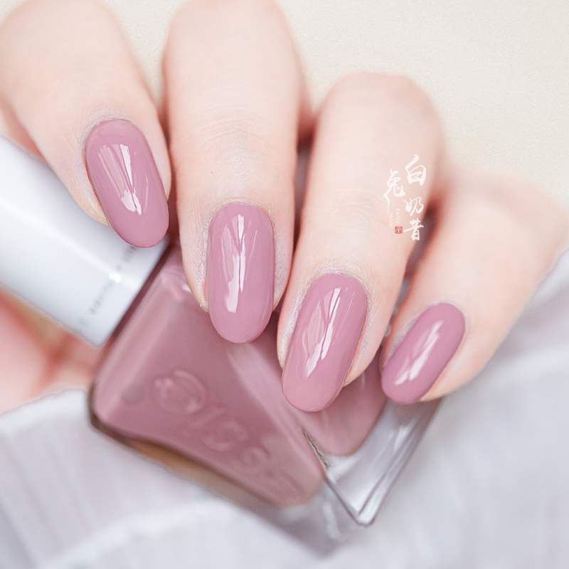 通勤裸粉色豆沙粉紫 ESSIE微光疗指甲油130扭扭瓶touch up免烤