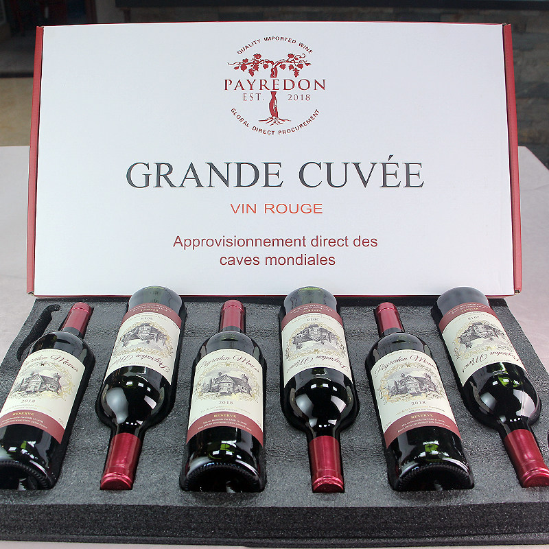 佩顿庄园法国原瓶原装进口红酒14度干红葡萄酒礼盒装整箱6支装