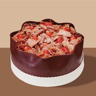 重庆蒲公英生日蛋糕 同城配送美茵河畔 经典巧克力蛋糕单层双层