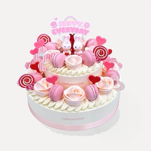 好利来卡通蛋糕双层同城配送北京南上海天津杭州长沙成都大连沈阳