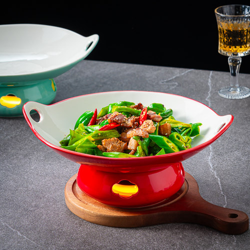 酒店明炉餐具干锅蜡烛加热菜盘子