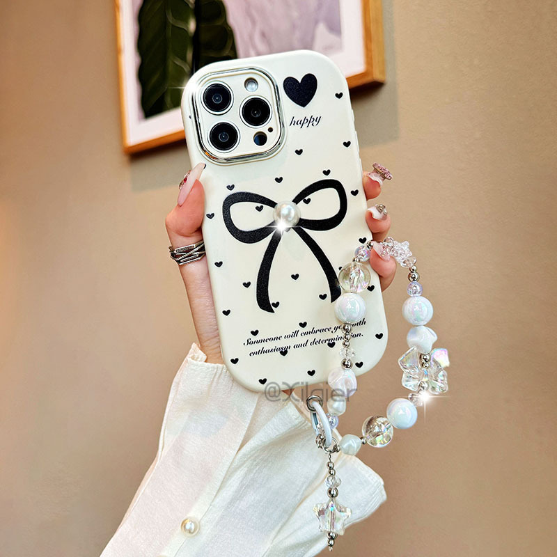 ins风蝴蝶结适用iPhone15手机壳1