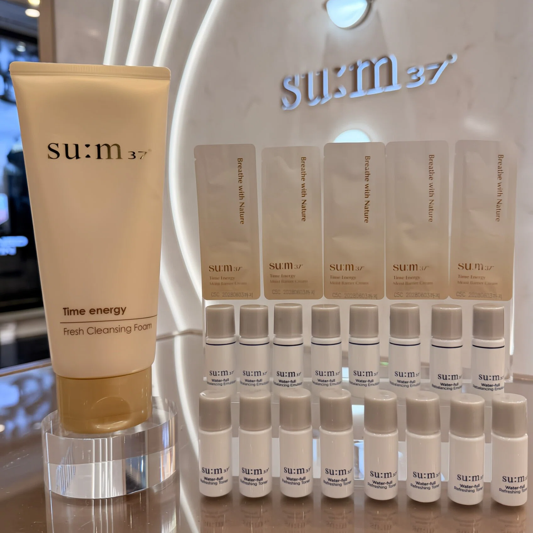 su:m37°苏秘呼吸时光能量洗面奶肌底净透200ml 韩国本土正品直邮