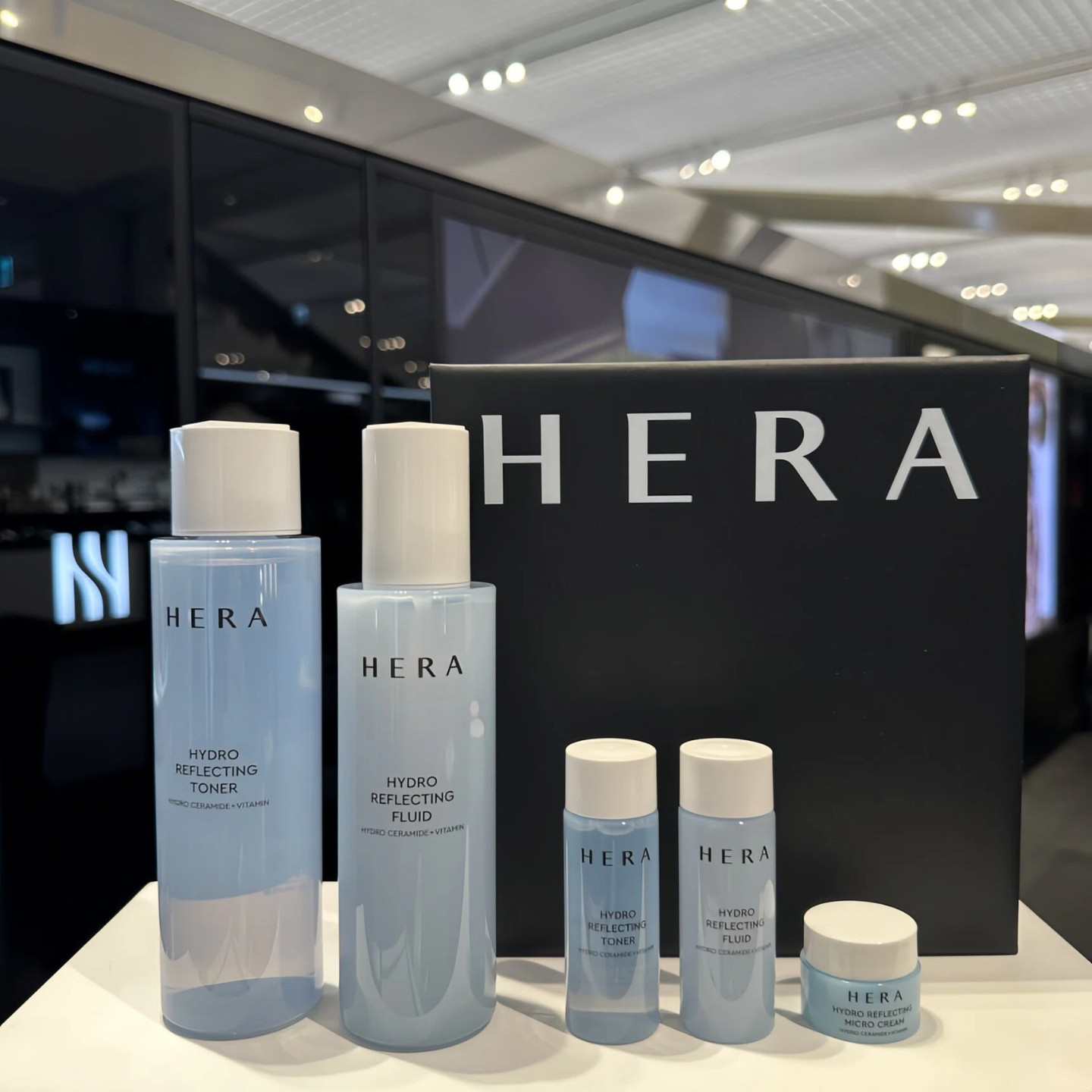 Hera赫妍玻尿酸水漾光彩补水水乳面霜套盒韩国专柜化妆品代购