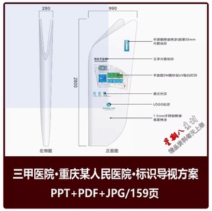 JPG 重庆沙坪坝人民医院环境标识导视系统设计方案标识牌设计PDF