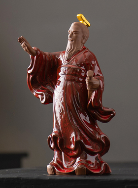 秦始皇摆件中式陶瓷雕像历史人物兵马俑纪念品家居办公室桌面摆设