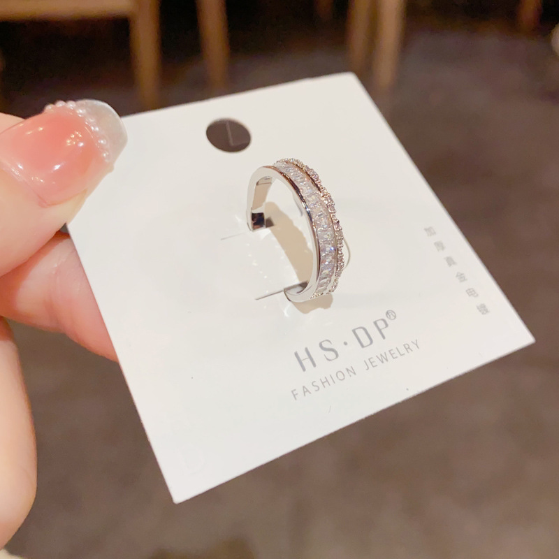 超闪轻奢高级感个性戒指女小众设计精致时尚指环食指开口可调节