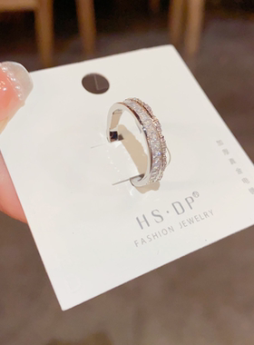 超闪轻奢高级感个性戒指