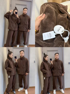 宋晓暖正品套装可外穿加绒家居服