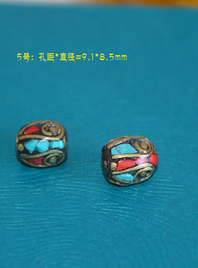 diy西藏尼泊尔绿松石项链散珠