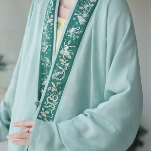 短衫 直领对襟直袖 汉服日常套装 夏季 瞳莞原创五毒短衫 新品 吊带宋裤