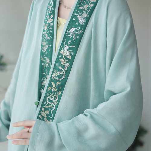 瞳莞原创五毒短衫吊带宋裤直领对襟直袖短衫汉服日常套装夏季新品