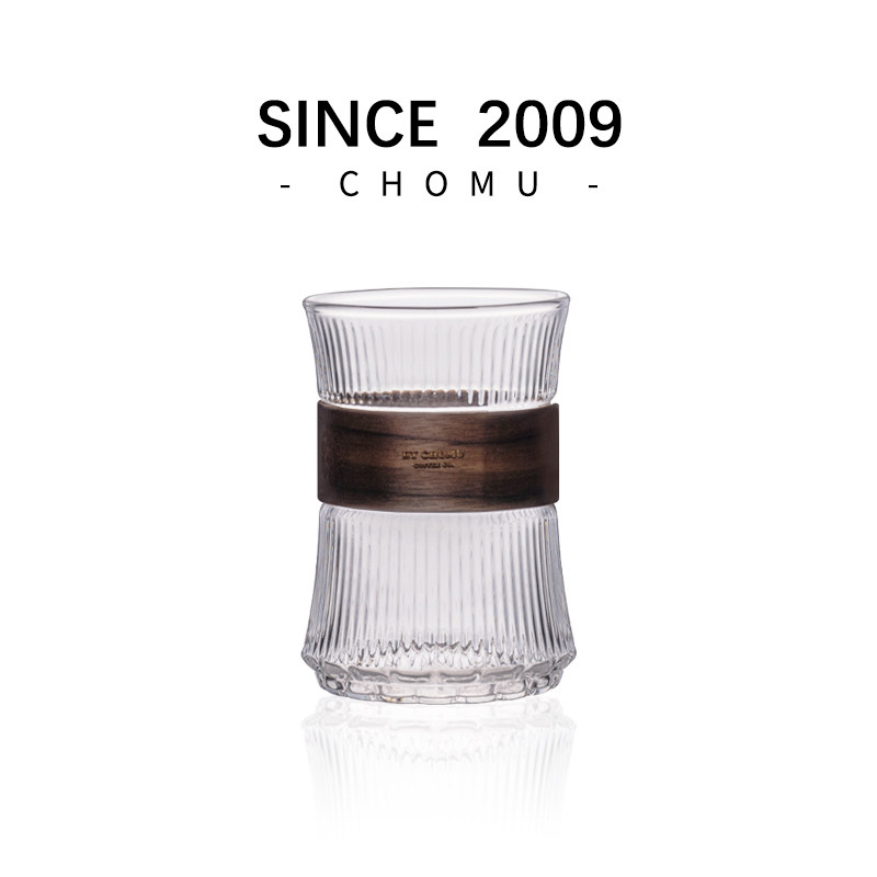 食品级高硼硅玻璃杯耐高温挂耳咖啡杯办公室美式咖啡杯木圈防烫