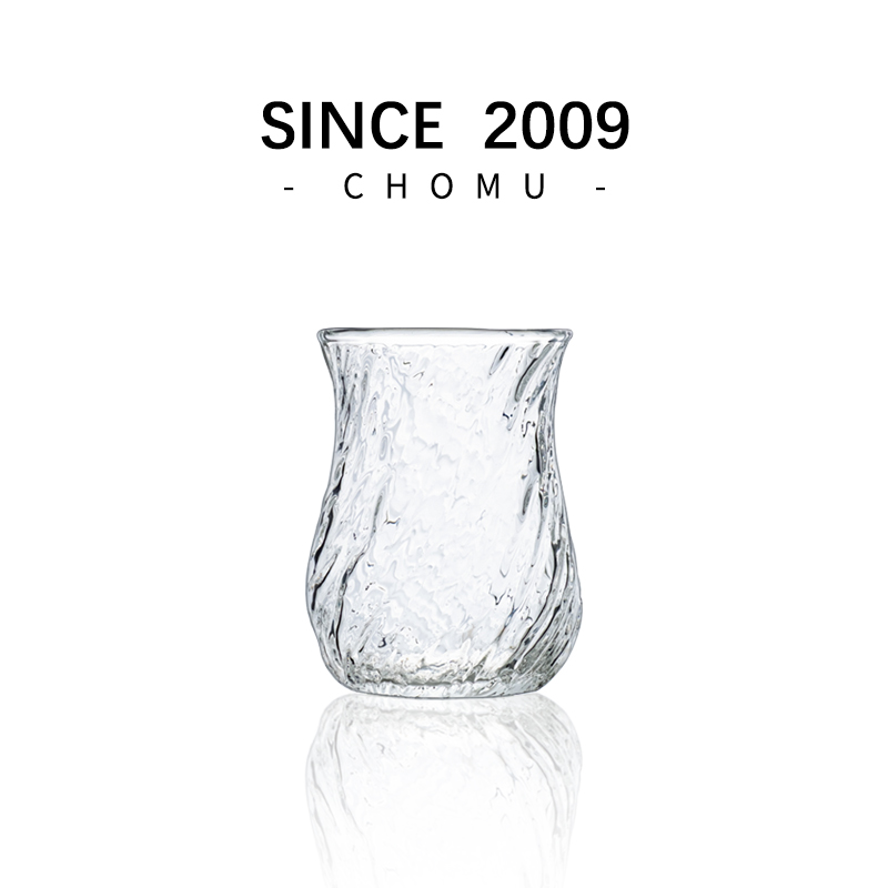 CHOMU咖啡杯玻璃手工吹制锤纹