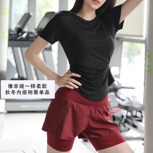 短袖女柔软亲肤运动T恤宽松速干
