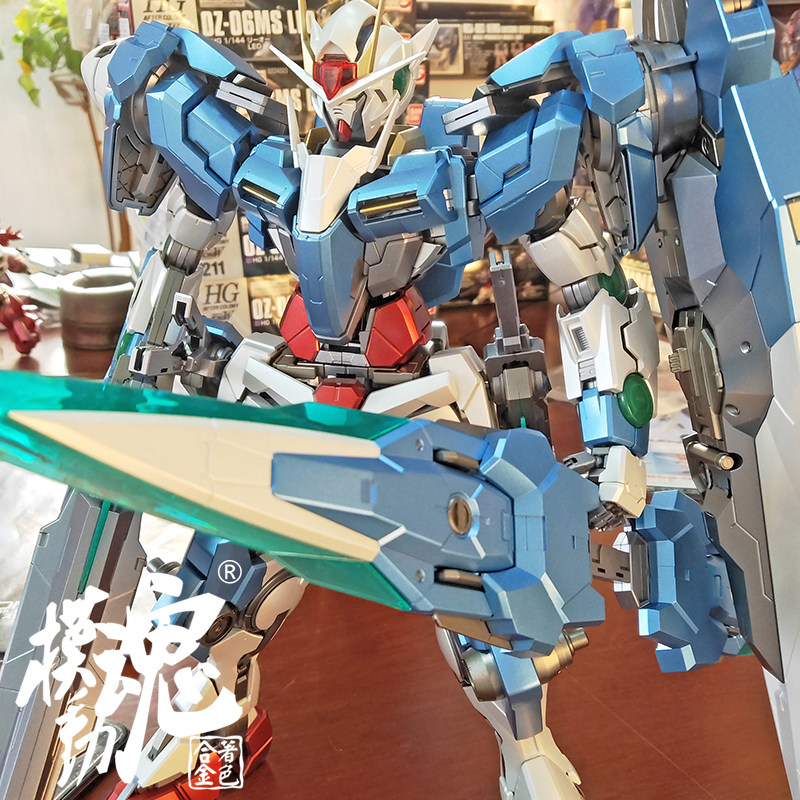 现货模动魂合金着色高达敢达万代正品拼装模型 PG1/60 00七剑