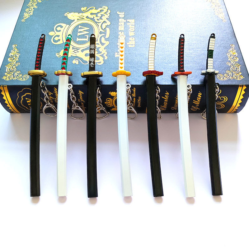 鬼灭之刃周边17CM灶门炭治郎日轮刀虫柱蝴蝶忍继国缘一钥匙扣