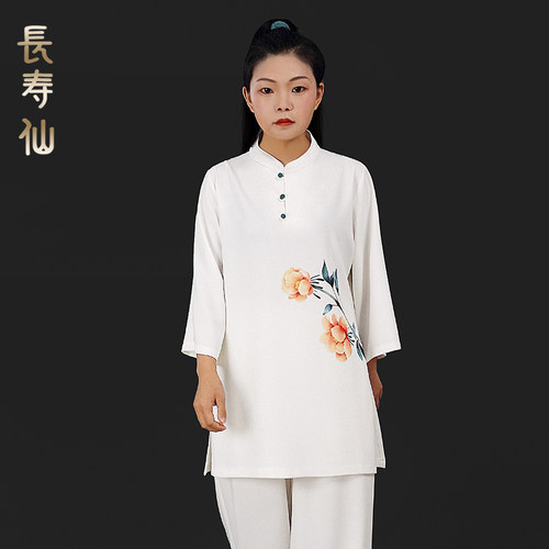 长寿仙新款夏中式太极服
