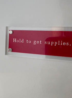 “hold to get supplies”补给点 磁吸冰箱贴家居办公室装饰品