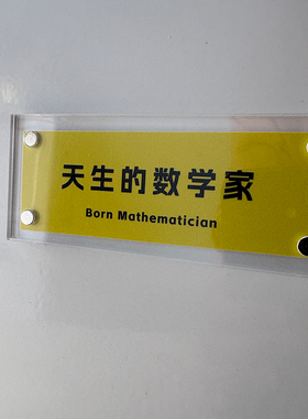 “天生的数学家”数学学科高数函数理科周边趣味冰箱贴定制小礼物