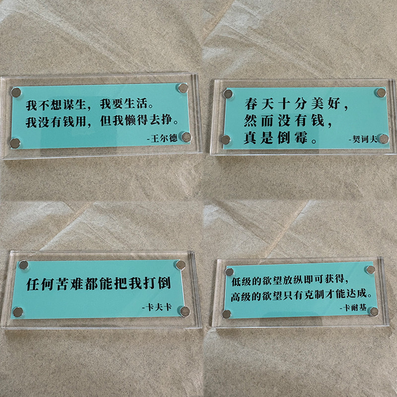 惊世骇俗的名人名言摆烂文学周边磁吸冰箱贴家居装饰品礼物
