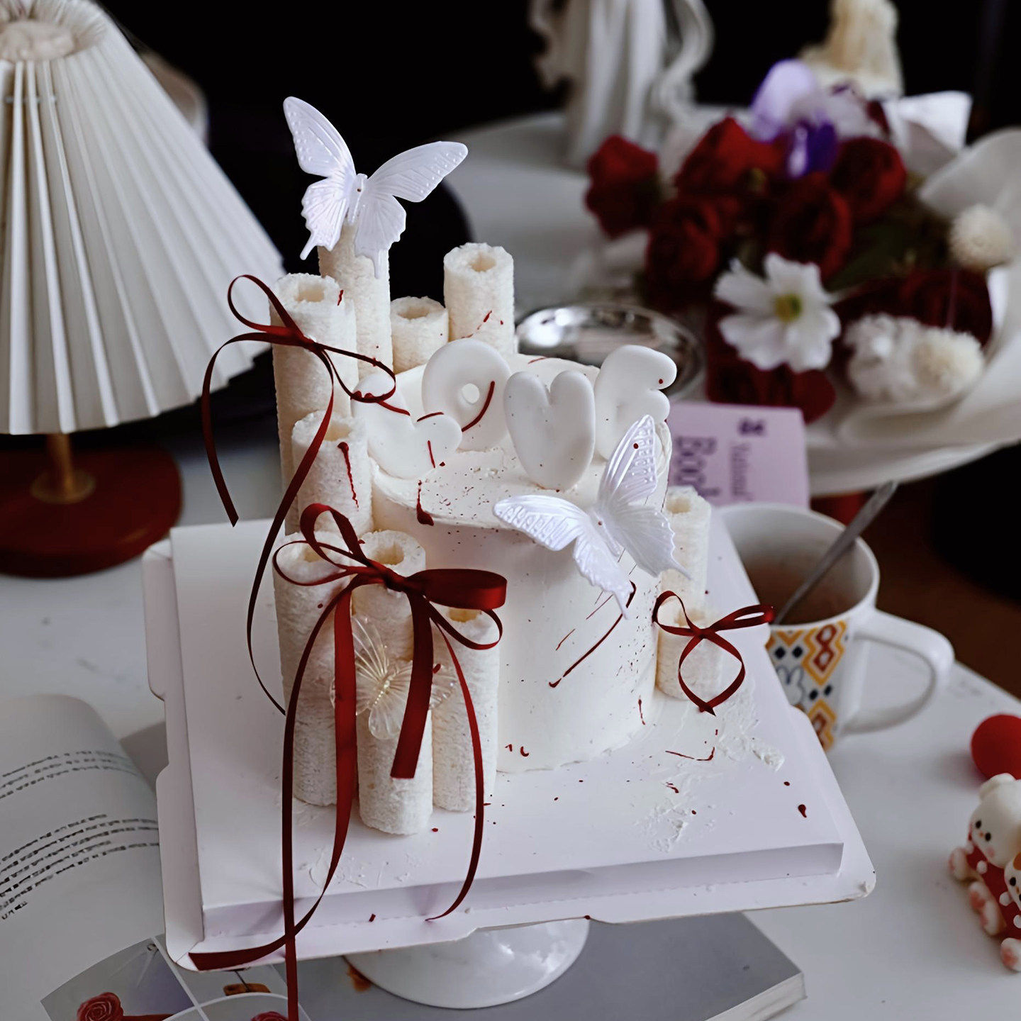 佳妍2.14情人节网红烘焙蛋糕装饰摆件LOVE翻糖切模幻彩蝴蝶插件,节庆用品/礼品,蛋糕/烘焙装饰用品,淘宝优惠券,粉丝福利购,淘宝优惠卷