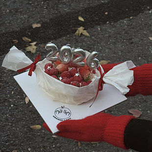 网红2026年马年烘焙蛋糕装 饰插件银色数字蜡烛新年春节雪梨纸糖果