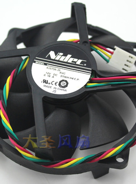 原装 Nidec A35756-35 12V 0.18A 4线PWM 电脑CPU静音散热风扇