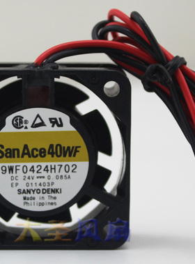 原装SanAce40WF 9WF0424H702 24V0.085A 防水散热风扇40*40*15mm