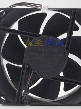 原装SUNON/建准EE80251B1-D030-F99 12V 1.7W散热风扇80*80*25mm