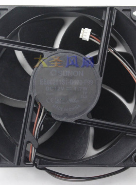 原装SUNON/建准EE80251S1-D170-F99 12V 1.7W散热风扇80*80*25mm