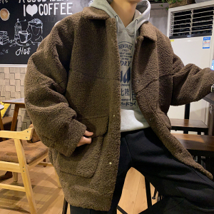 B239-Y7727-p128 ｛限价158｝羊羔毛加厚外套棉衣男 宽松棉衣图片