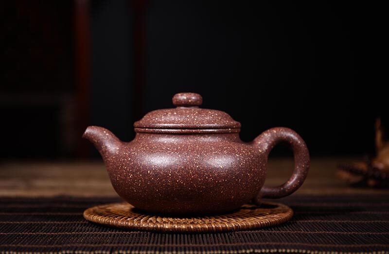 16目五色砂粗砂 国工徐叶  380ml紫砂壶仿古纯手工茶壶,自练泥料