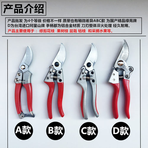 包邮园艺剪8寸果枝剪园丁剪修花剪刀修枝剪刀剪枝剪树枝剪厨房剪