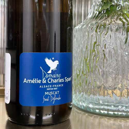 法国阿尔萨斯Muscat自然酒 云雀酒庄蜜思佳麝香干白葡萄酒 Amelie