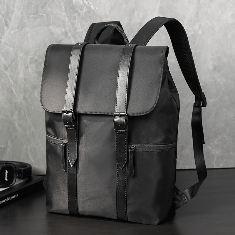 牛津布男双肩包简约潮牌街头背包