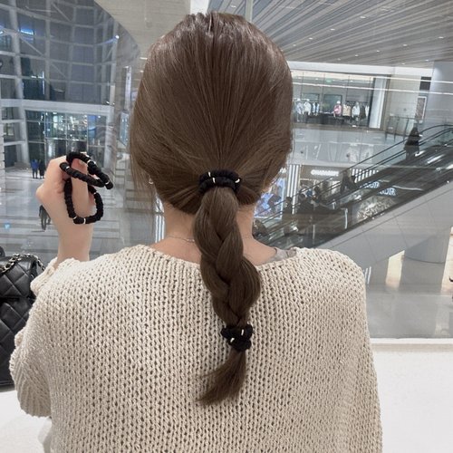 皱褶弹力丸子头绳发圈皮筋