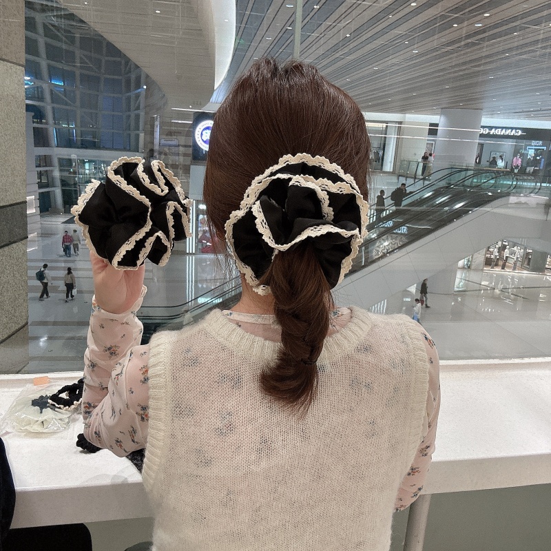 韩版蕾丝大肠发圈高级感头绳