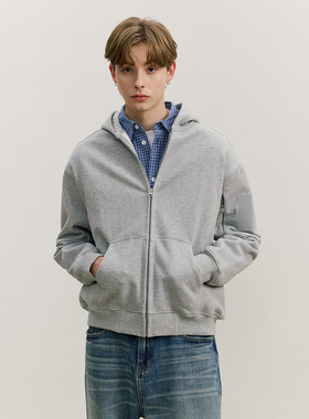 VMCL战术口袋500g重磅加绒宽松连帽卫衣男女秋冬25AW vermicelli