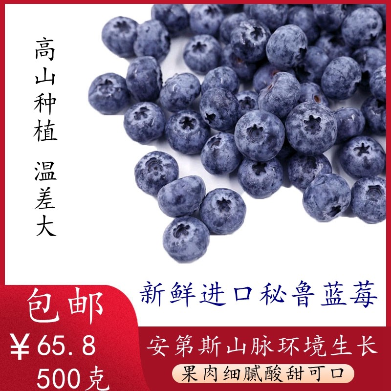 山姆盒装秘鲁进口新鲜蓝莓fresh blue berries鲜水果孕妇宝宝护眼