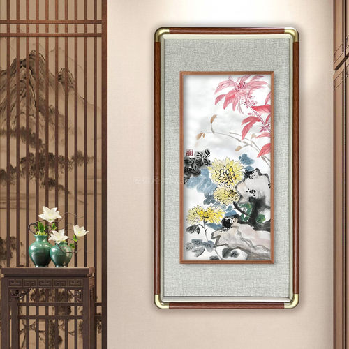 【仿铜角框中框】新中式立体实木画框国画书法质感806050