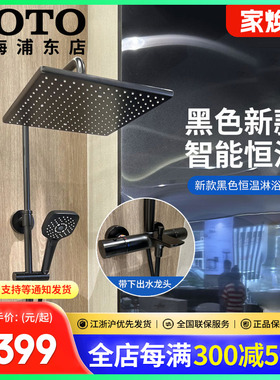 TOTO新款黑色恒温淋浴柱TBW08405/TBW08406龙头淋浴器花洒 (05-F)