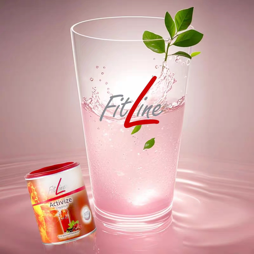 德国pm营养素定制玻璃杯子果汁杯带吸管&盖子&刻度FitLine标400ml