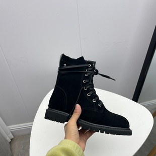 英伦风户外时尚 新款 马丁靴女短靴 处理真皮女靴2025秋冬季 厂家断码