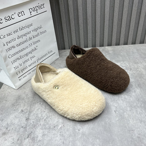 断码处理女鞋2025秋冬新款圆头套脚厚绒保暖时尚舒适毛毛鞋女棉鞋