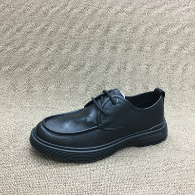 耐磨休闲风系带真皮男鞋