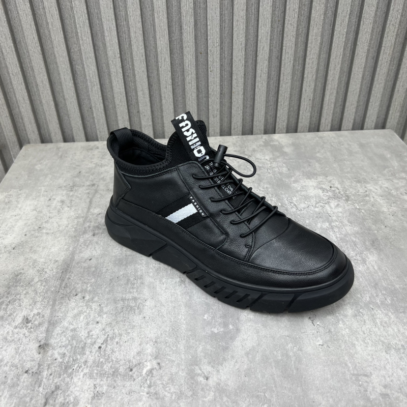 厂家断码处理真皮男鞋2024秋季新款学院风户外平底牛皮松紧带板鞋