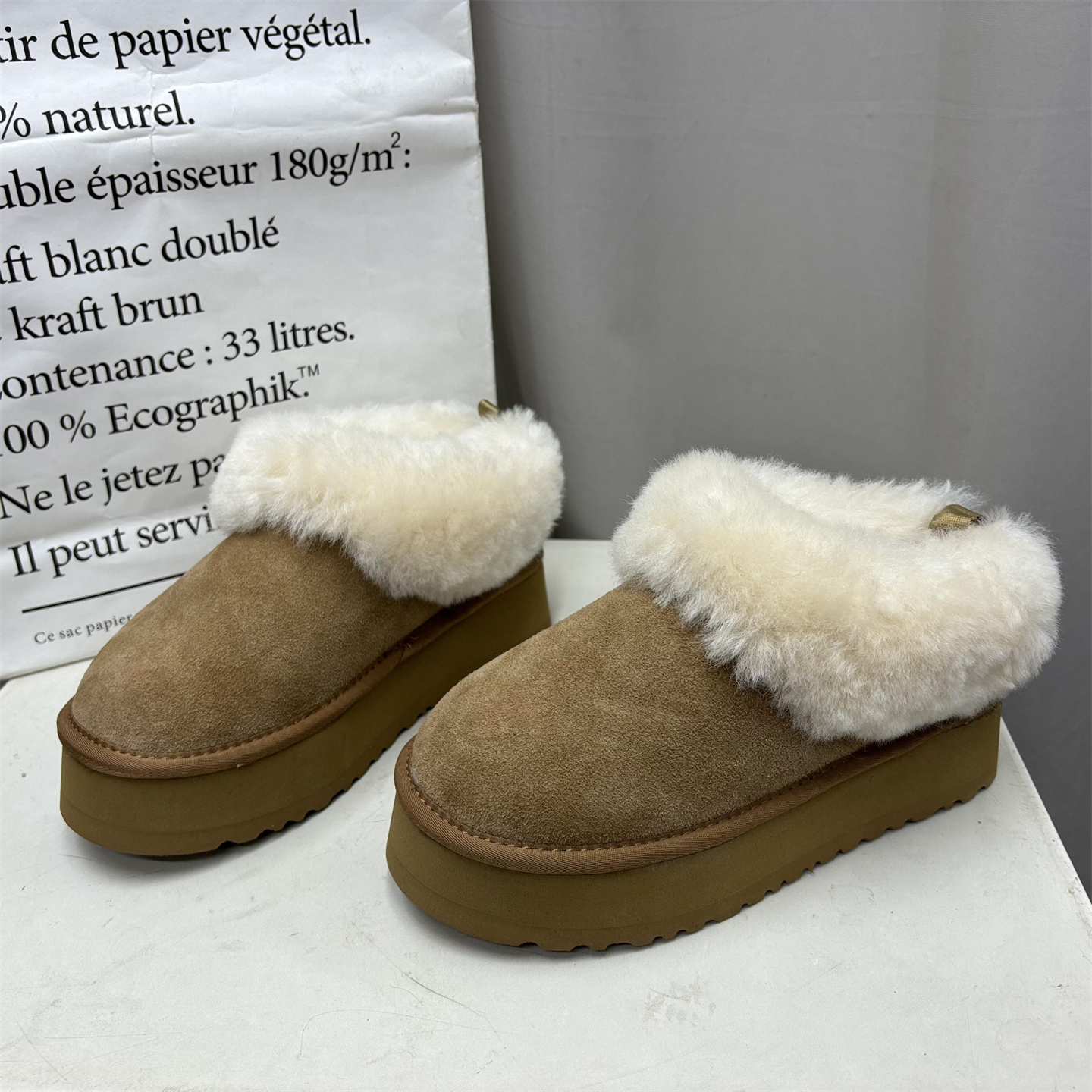 断码处理真皮女靴2025冬季新款毛毛口保暖时尚百搭厚底雪地女棉鞋